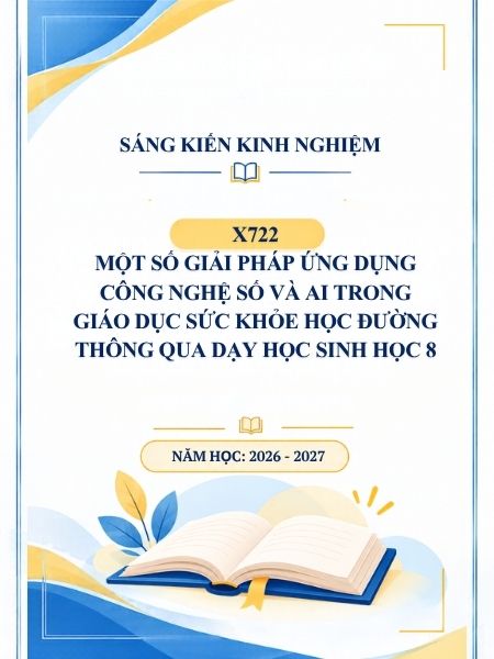 Một số giải pháp ứng dụng công nghệ số và AI trong giáo dục sức khỏe học đường thông qua dạy học Sinh học 8